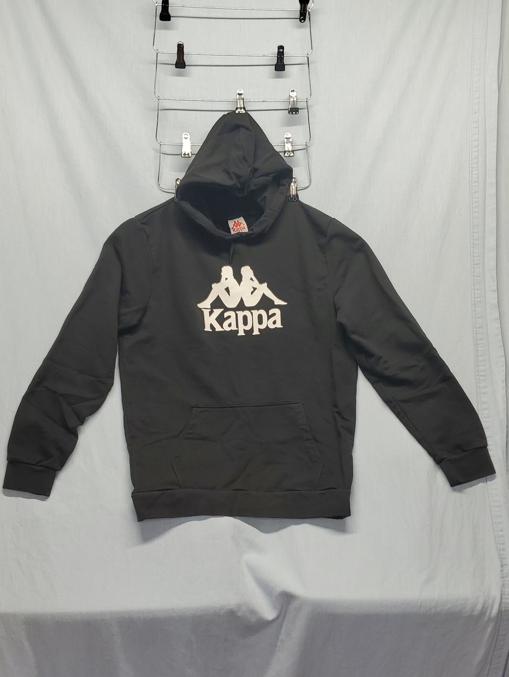 Kappa Black Hoodie with White Logo #94